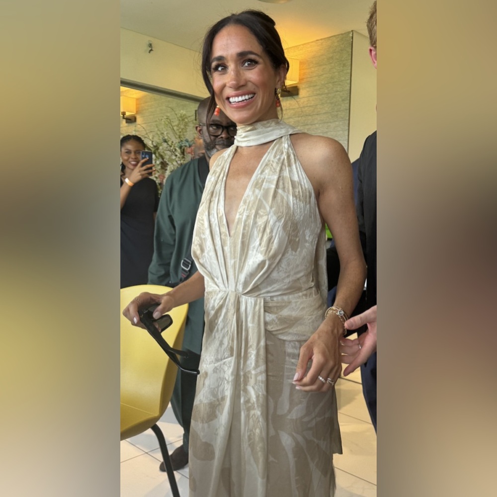 NWT Johanna Ortiz Summer Counts Wool & Silk Maxi Dress ASO Meghan Markle - Picture 2 of 5